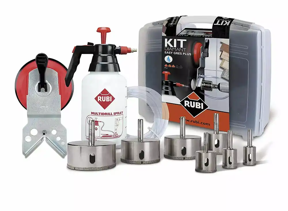 Beste prijs | Rubi 50937 9-delige EasyGres Diamantborenset voor nat boren incl. accessoires