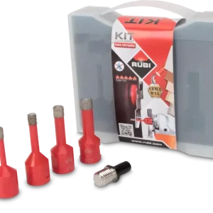 Rubi 50938 4-delige diamantborenset voor droogboren incl. adapter - 6-8-10-12mm | Koopje