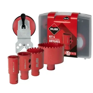 Rubi 51931 KIT Drygres Premium 4 Diamantboren - 28/35/43/68mm - Veel gevraagd