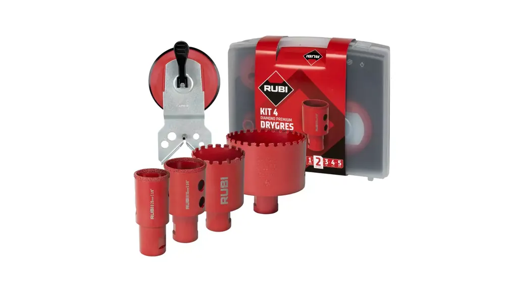 Rubi 51931 KIT Drygres Premium 4 Diamantboren - 28/35/43/68mm - Veel gevraagd
