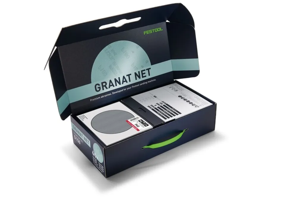 Nieuw | Festool 578667 61-delige Netschuurpapier set Granat - 150mm