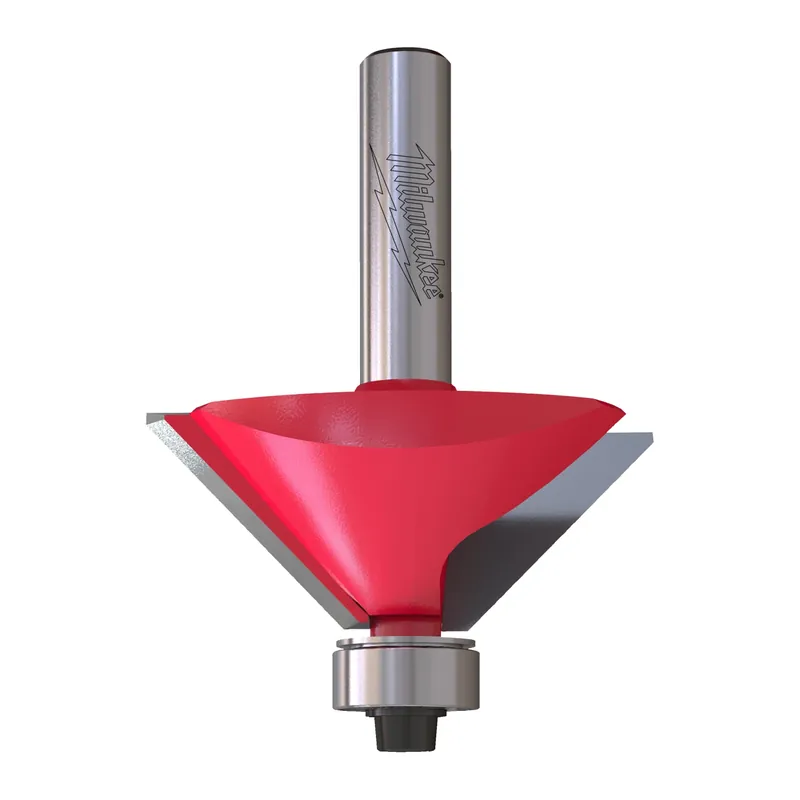 Zojuist toegevoegd | Milwaukee 4932501006 Carbide Afschuinfrees - 8mm schacht - 45/60,5mm