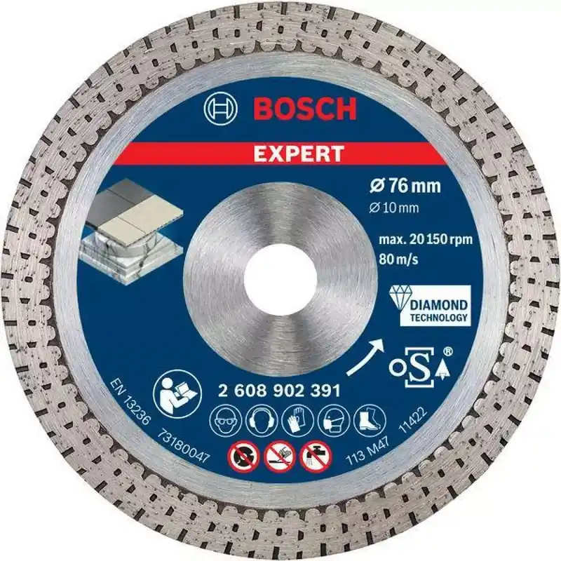 Bosch 2608902391 Diamantdoorslijpschijf Hard Ceramic 76mm - Bestelbaar
