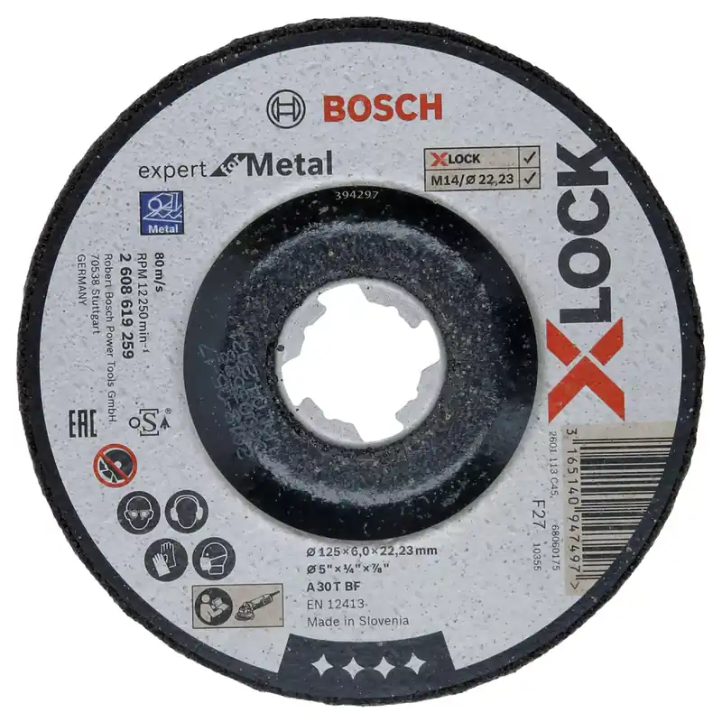 Bosch 2608619259 X-Lock Afbraamschijf Expert for Metal - Gebogen - 125mm | Extra korting