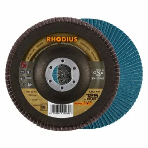 Extra korting | Rhodius ALPHAline I LSZ F2 Lamellenslijpschijf - K80 - 125 x 22,23mm - Ferro (10st)