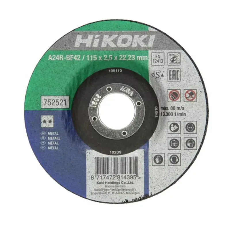 HiKOKI 752525 Kom model A24R doorslijpschijf - 230 x 22,23 x 3mm - metaal - Bestel vandaag