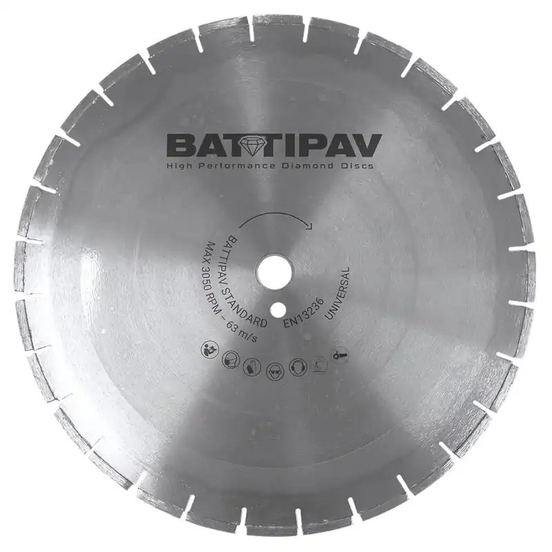 Battipav 13.701.43 Standaard Multi-cut Diamantzaagblad voor natzagen - 400 x 25,4 - Middelhard tot harde steen | Direct bestellen