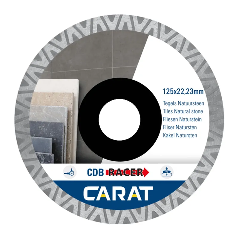 Carat CDBM125300 Racer Diamantzaagblad - 125 x 22,23mm - Tegels/Natuursteen | Extra voordeel