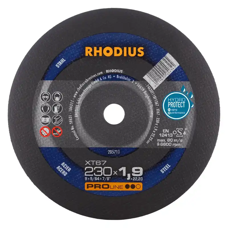 Voordeelprijs | Rhodius 205711 XT67 PROline ll Doorslijpschijf extra dun 230 x 22,23 x 1,9mm (25 st)