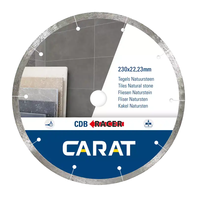 Carat CDBM230300 Racer Diamantzaagblad - 230 x 22,23mm - Tegels/Natuursteen | Actie loopt bijna af