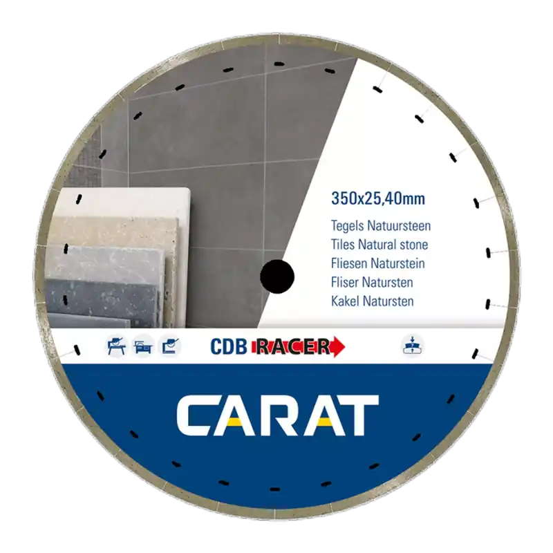 Carat CDBM350400 Racer Diamantzaagblad - 350 x 25,4mm - Tegels/Natuursteen | Extra voordeel