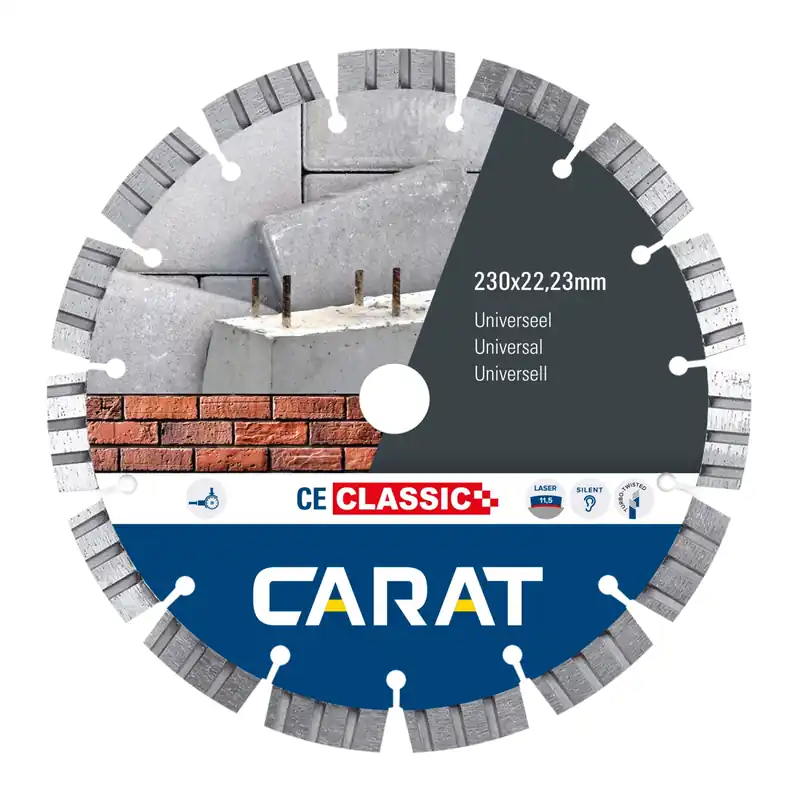 Actie | Carat CEC2303000 Diamantzaagblad voor droogzagen - 230 x 22,23mm - Universeel