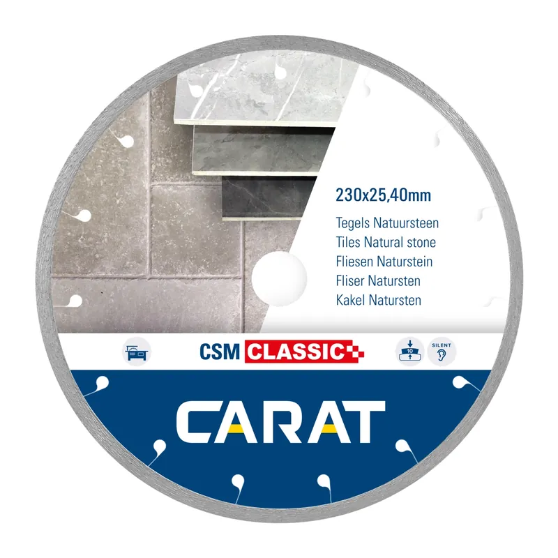 Wees er snel bij | Carat CSMC250400 Diamantzaagblad voor natzagen - 250 x 25,4mm - Tegels / Steen