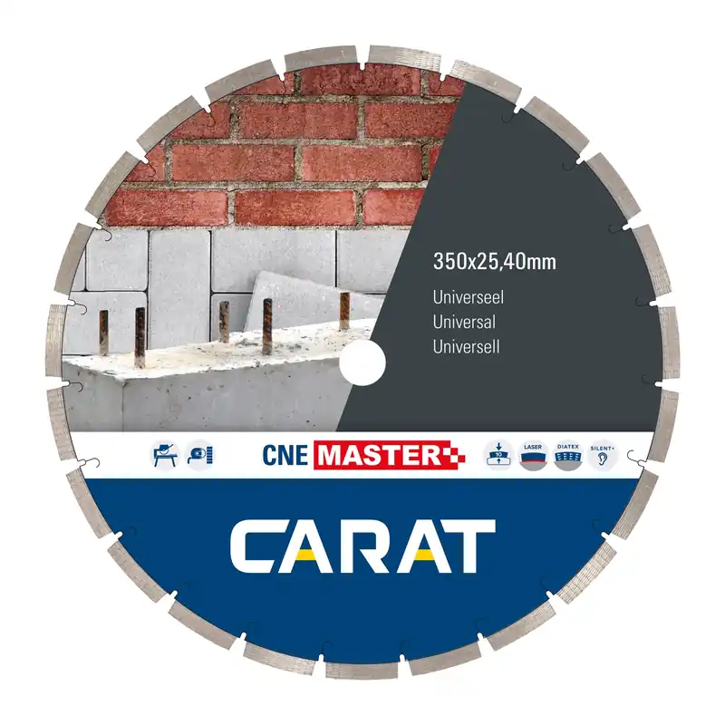 Carat CNEM400400 Diamantzaagblad voor natzagen - 400 x 25,4 x 10mm - Universeel - Prijsverlaging