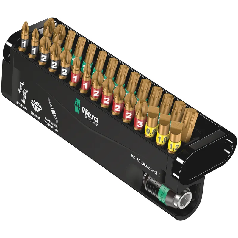 Veel gevraagd - Wera 5057431001 30-delige Bit-Check Diamond Bitset