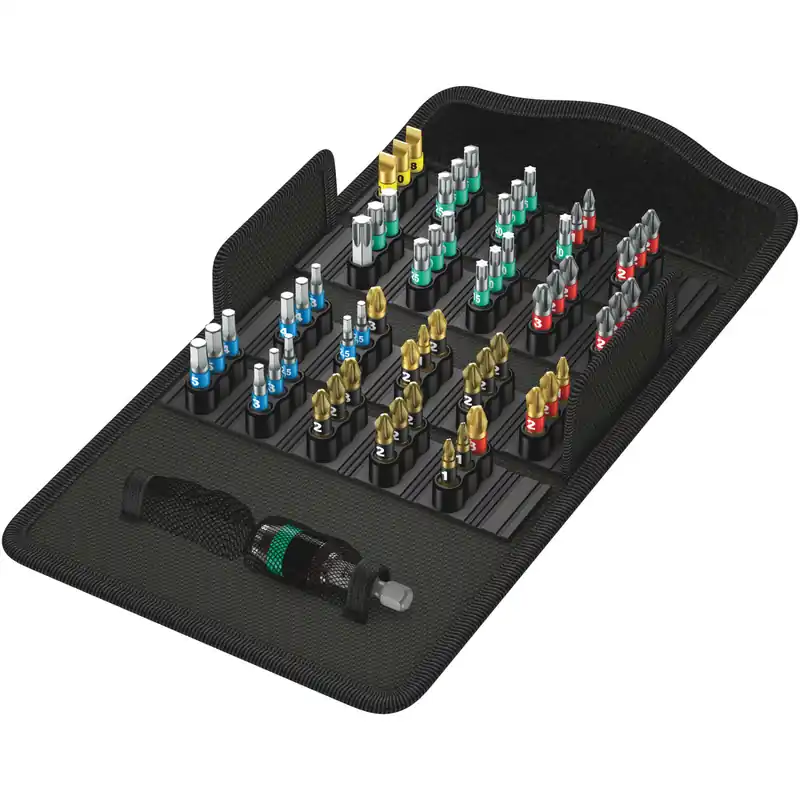 Bespaar nu | Wera 5057441001 61-delige Bit-Safe Bitset in etui