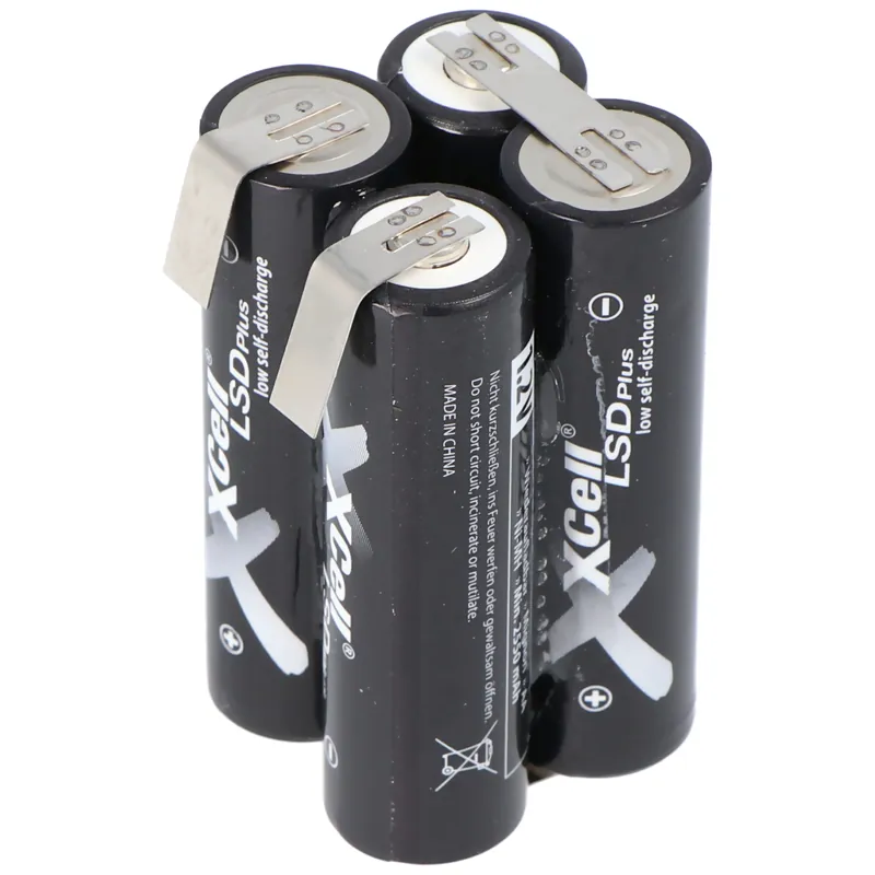 4 x APFT2100-1 4-kubus Ni-MH Mignon AA-batterij 4,8 volt - Snelle verzending