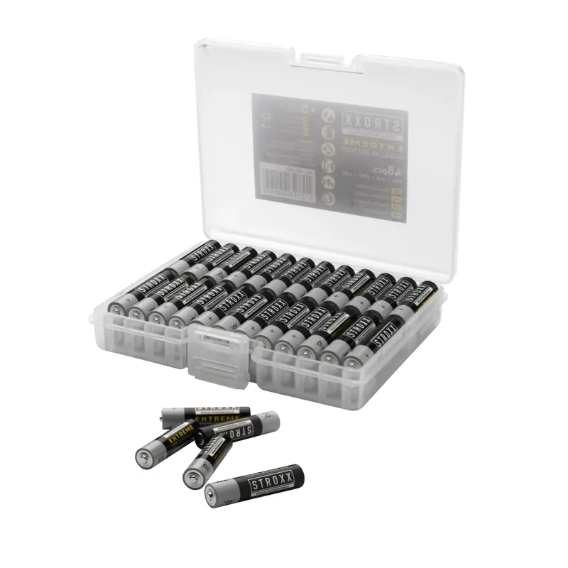 Erg populair | STROXX AAA-batterijen (alkaline, LR03, 1,5 V, 48 stuks)
