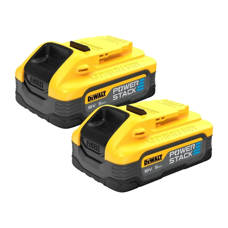 Net binnen | DeWALT DCBP518H2 Batterijenset (18 V, 2 x 5 Ah Li-ion)
