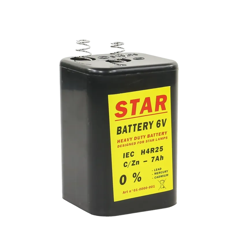 Star blokbatterij (6V, 4R25, 7Ah) - Op voorraad