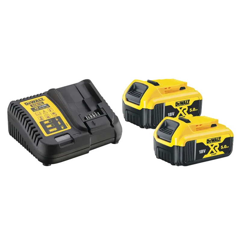 DCB115P2-QW Batterijset accu DCB184 2 x 5Ah Li-ion + lader - Trending