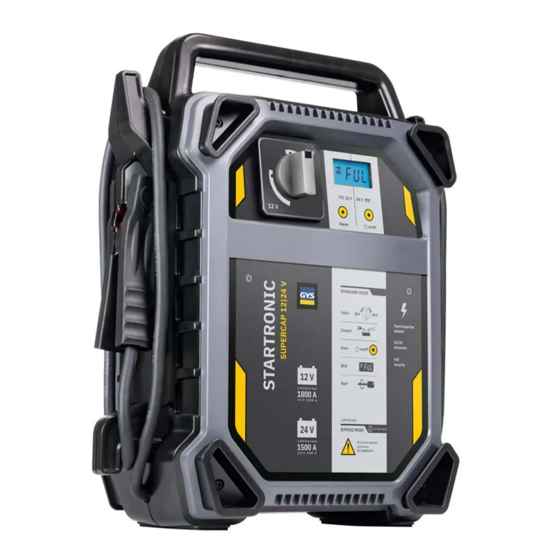 Nieuwe release | Gys Supercap lader starthulpbooster (12 V/24 V, 1050 A, condensatorbasis)