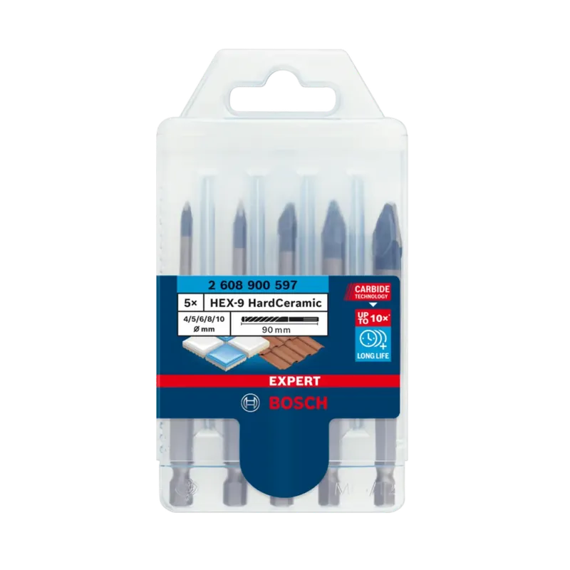 Prijsverlaging | Bosch Tegelborenset Expert HEX-9 (5-delig)