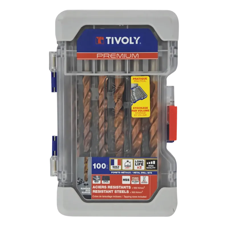 Actie - Tivoly Metaalborenset (HSS 1-13 mm, 100 stuks)