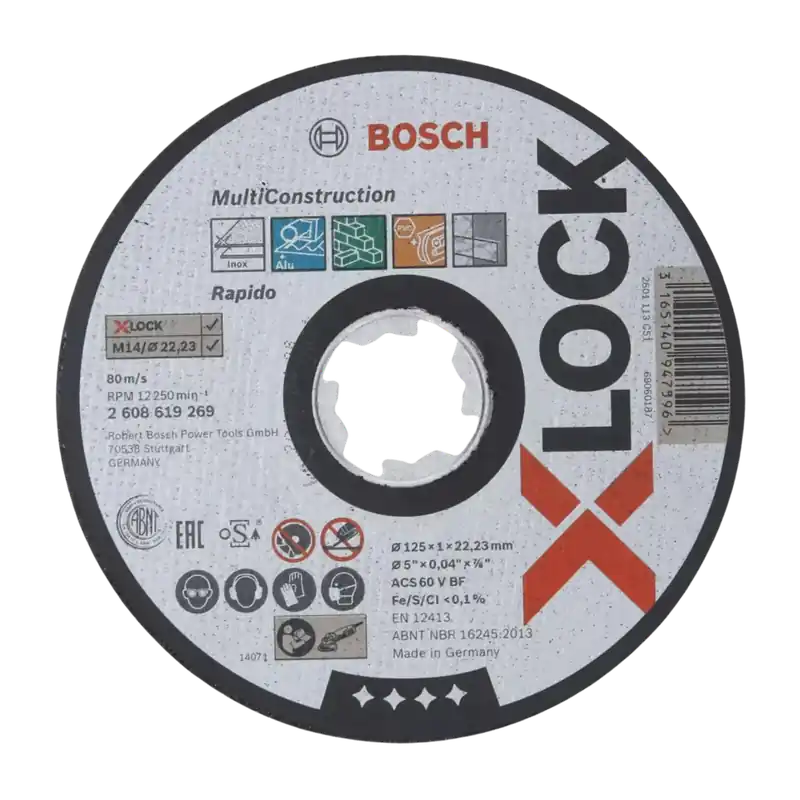 Scherp geprijsd | Bosch Multi Construction doorslijpschijf (X-Lock, Ø 125 x 1 mm)