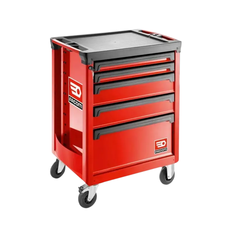 Facom ROLL.5M3APB Gereedschapswagen (5 laden, rood) | Expreslevering