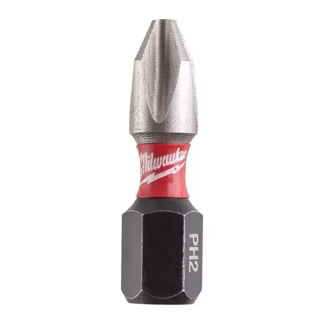 Milwaukee Schroefbit Shockwave Ph2 25 Mm (25 Stuks) | Professionele kwaliteit