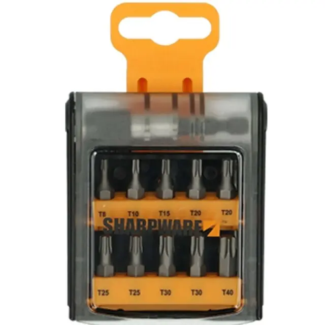 Sharpware Bitset 11 Delig TX - met Bithouder | Op = op