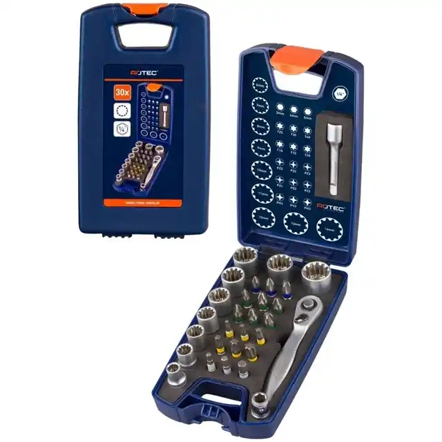 Actieprijs | Rotec Opti Bitset 1/4‘‘, Incl. Bitadapter, Bits Ph-Pz-Tx-Dop