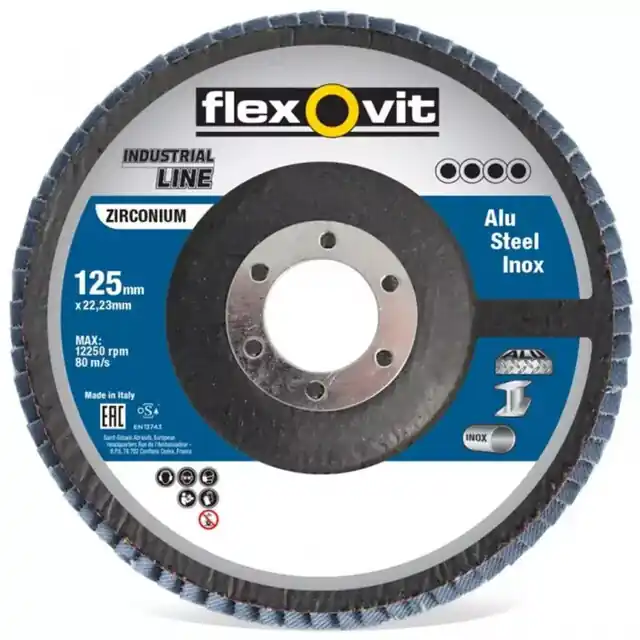 Expreslevering - Lamellenschijf Vlak 115x22 mm - Zirkonium - P60