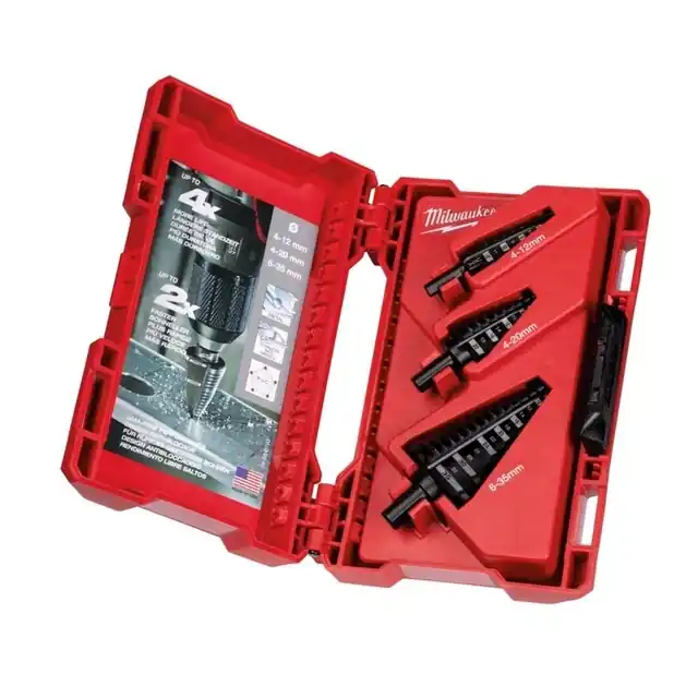 Milwaukee Stappenboren set (4-12/1,4-20/6-35 mm) | Professionele kwaliteit
