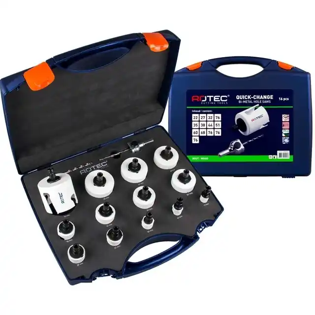 Bijna uitverkocht - Rotec Gatzagenset Electricien 16 dlg 19 76mm